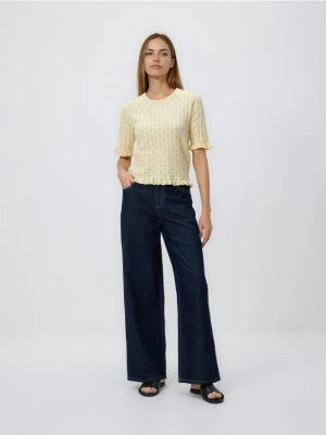 Reserved - Sweter z wiskozą - jasnożółty