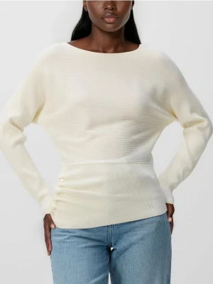 Reserved - Sweter z wiskozą - kremowy