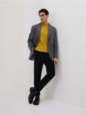 Reserved - Sweter z wiskozą - musztardowy