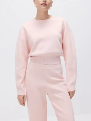 Reserved - Sweter z wiskozą - pastelowy róż