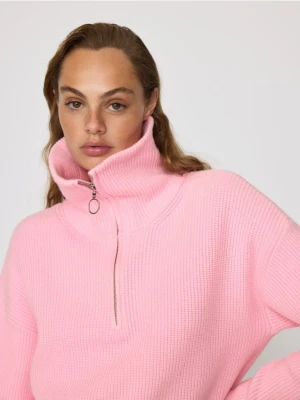 Reserved - Sweter z wiskozą - różowy