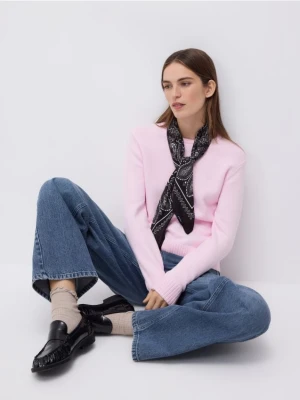 Reserved - Sweter z wiskozą - różowy