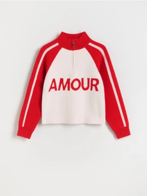 Reserved - Sweter z zamkiem - wielobarwny