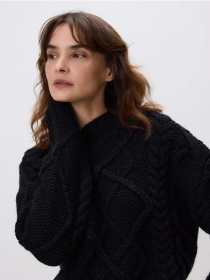 Reserved - Sweter ze stójką - czarny