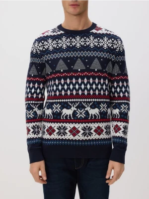 Reserved - Sweter ze świątecznym motywem - wielobarwny