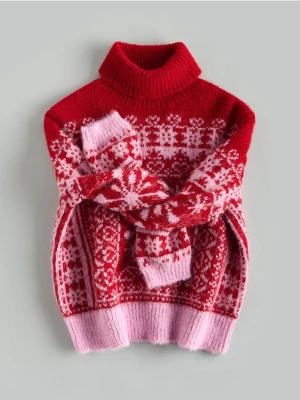 Reserved - Sweter ze świątecznym motywem - wielobarwny