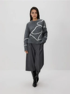 Reserved - Sweter ze wzorem - wielobarwny