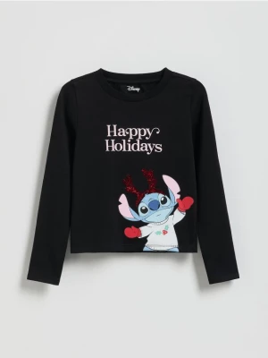 Reserved - Świąteczna bluzka Lilo i Stitch - czarny