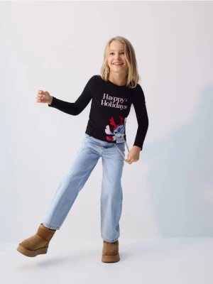 Reserved - Świąteczna bluzka Lilo i Stitch - czarny