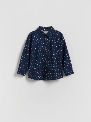 Reserved - Świąteczna koszula - granatowy