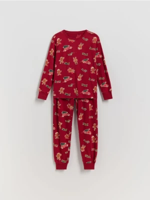 Reserved - Świąteczna piżama - bordowy