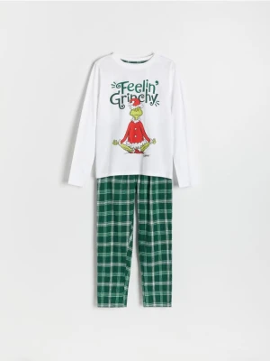 Reserved - Świąteczna piżama Grinch - biały