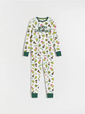 Reserved - Świąteczna piżama Grinch - biały