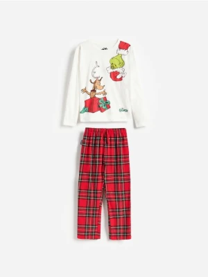 Reserved - Świąteczna piżama Grinch - złamana biel
