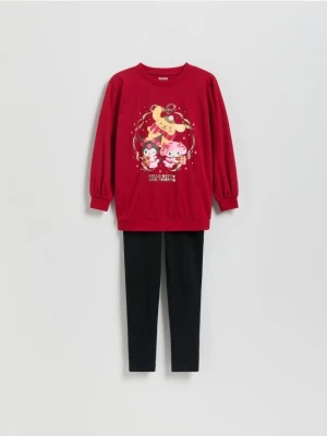 Reserved - Świąteczna piżama Hello Kitty and Friends - czerwony