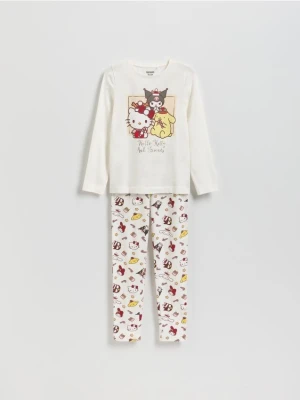 Reserved - Świąteczna piżama Hello Kitty and Friends - złamana biel