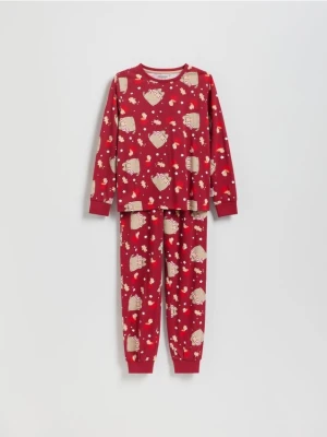 Reserved - Świąteczna piżama Pusheen - czerwony