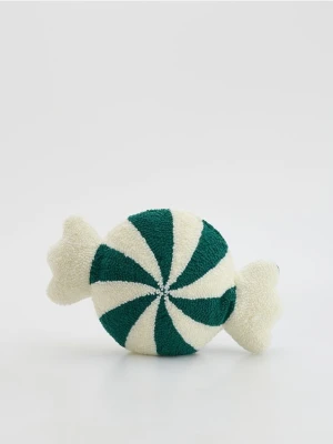 Reserved - Świąteczna poduszka - ciemnozielony