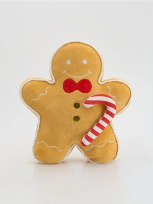 Reserved - Świąteczna poduszka piernikowy ludzik - beżowy