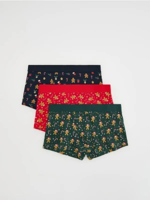 Reserved - Świąteczne bokserki 3 pack - czerwony