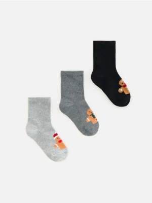 Reserved - Świąteczne skarpetki 3 pack - czarny