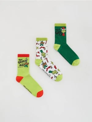Reserved - Świąteczne skarpetki Grinch 3 pack - zielony