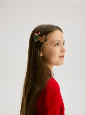 Reserved - Świąteczne spinki do włosów 4-pak - wielobarwny