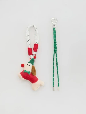 Reserved - Świąteczny breloczek - czerwony