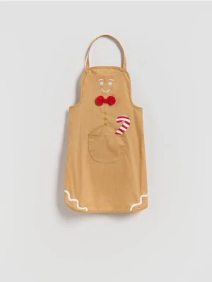 Reserved - Świąteczny fartuch - beżowy