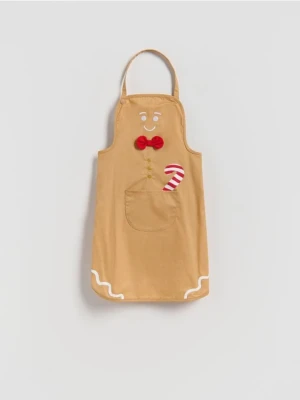Reserved - Świąteczny fartuch - beżowy