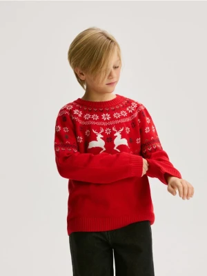 Reserved - Świąteczny sweter - czerwony