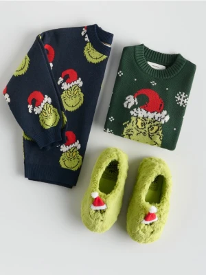 Reserved - Świąteczny sweter Grinch - ciemnoszary