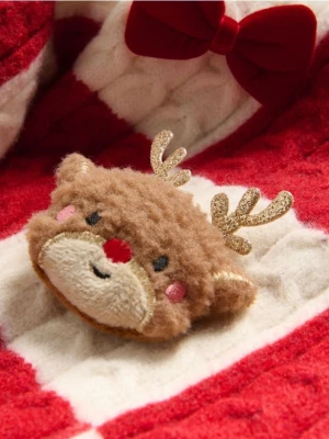 Reserved - Świąteczny sweter z aplikacją - wielobarwny