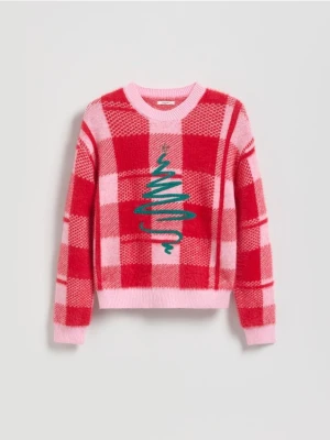 Reserved - Świąteczny sweter z wiskozą - wielobarwny