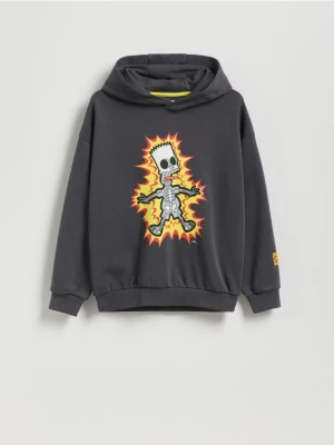 Reserved - Świecąca bluza The Simpsons - ciemnoszary