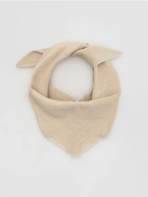 Reserved - Szalik z dodatkiem wełny - złamana biel