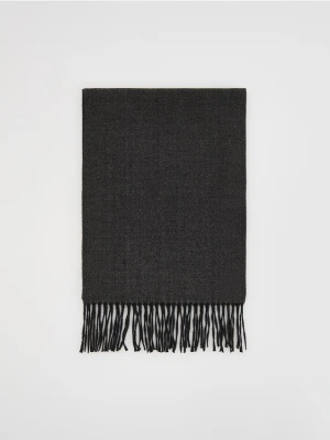 Reserved - Szalik z frędzlami - ciemnoszary