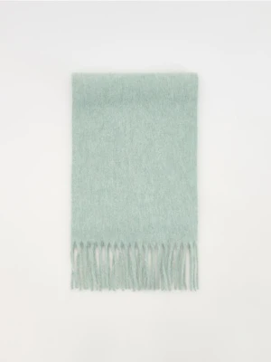 Reserved - Szalik z frędzlami - jasnozielony