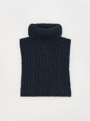 Reserved - Szalik z golfem - granatowy