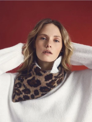 Reserved - Szalik z wełną alpaki - wielobarwny