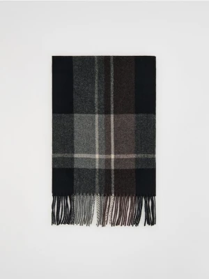 Reserved - Szalik z wełną - czarny