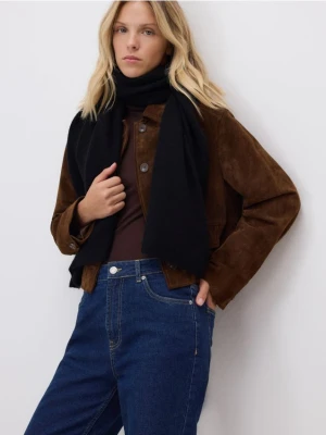 Reserved - Szalik z wełną i kaszmirem - czarny