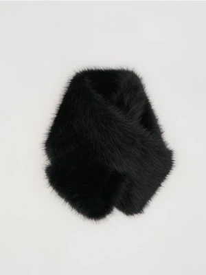 Reserved - Szalik ze sztucznego futra - czarny
