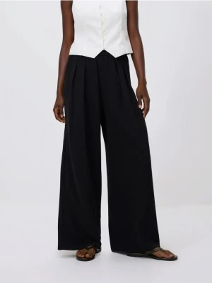 Reserved - Szerokie spodnie - czarny