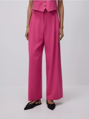 Reserved - Szerokie spodnie - intensywny róż