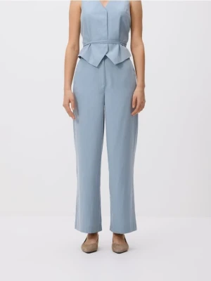 Reserved - Szerokie spodnie - jasnoniebieski
