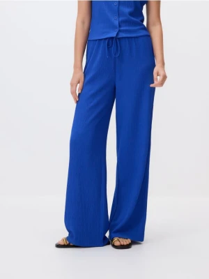Reserved - Szerokie spodnie - niebieski