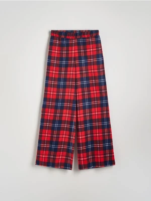 Reserved - Szerokie spodnie w kratę - wielobarwny