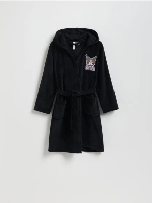 Reserved - Szlafrok z kapturem Kuromi - czarny