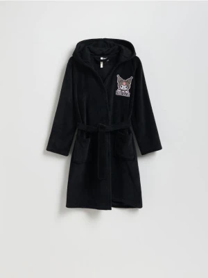 Reserved - Szlafrok z kapturem Kuromi - czarny